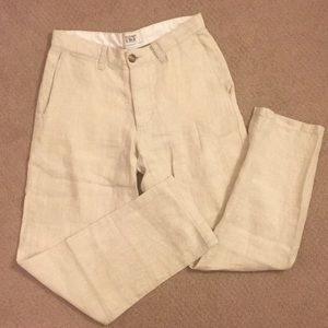 Old Navy Cream Linen pants 30x30